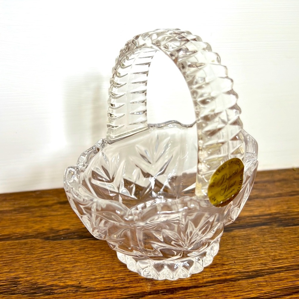 Dainty crystal basket Princess House